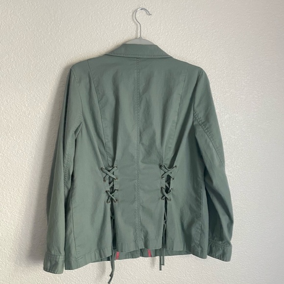 Talbots Women’s Utility Jacket L Green - Picture 3 of 9